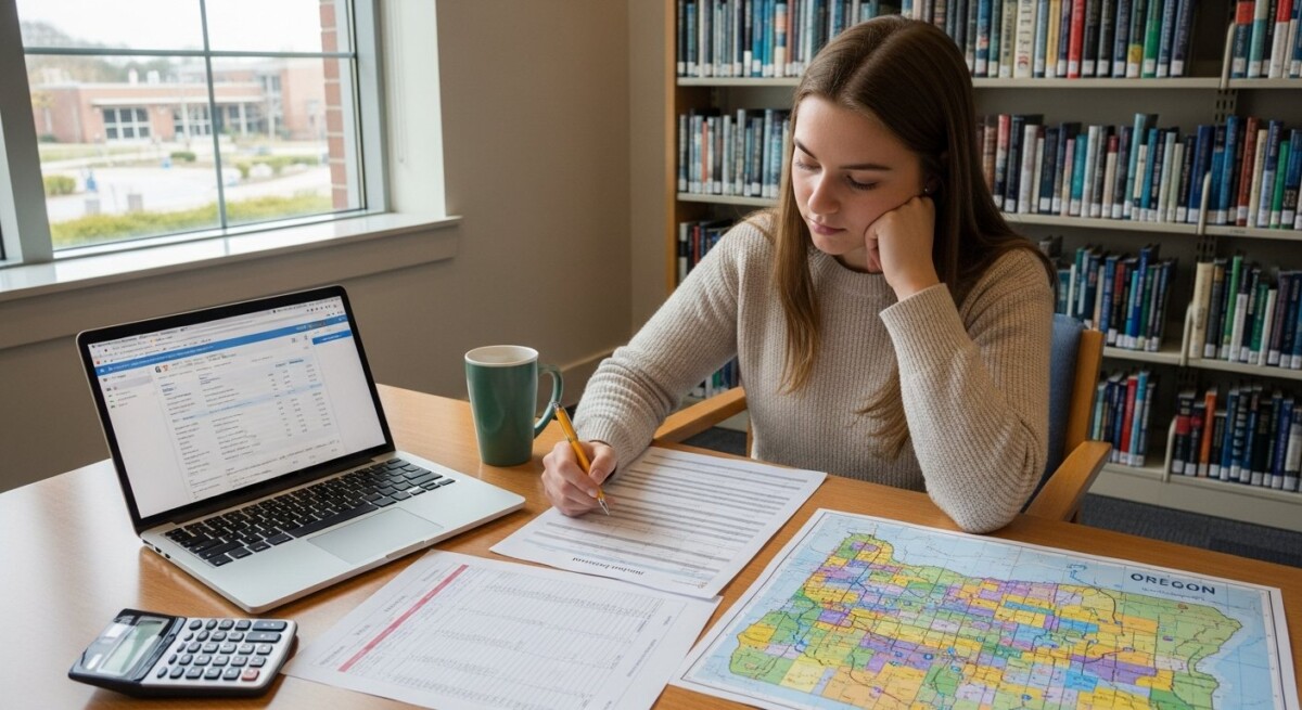 Oregon average annual college tuition rate